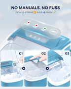 Portable Countertop Ice Maker with Ergonomic Handle, 6 Mins Fast Ice Making 9 Cubes, 26lbs Per Day Auto-Clean Ice Machine with Ice Basket & Scoop for Indoor Outdoor Use