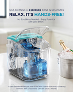 Fast Making Countertop Ice Maker, 9 Ice Cubes Ready in 6 Minutes, 26lbs 24Hrs Portable Ice Machine with Handle Auto-Cleaning Design for Home Kitchen RV Camping