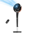 Finally a Silent Bedroom Fan! 20dB DC Air Circulator, 1050CFM Airflow, Adjustable Height with LED Light & Remote
